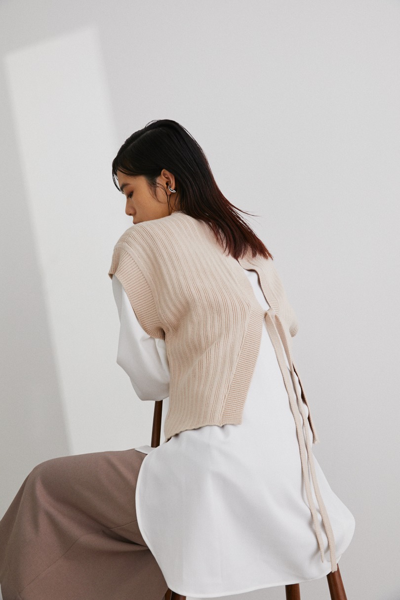 バックオープンニットベスト Stylemixer スタイルミキサー 公式通販サイト