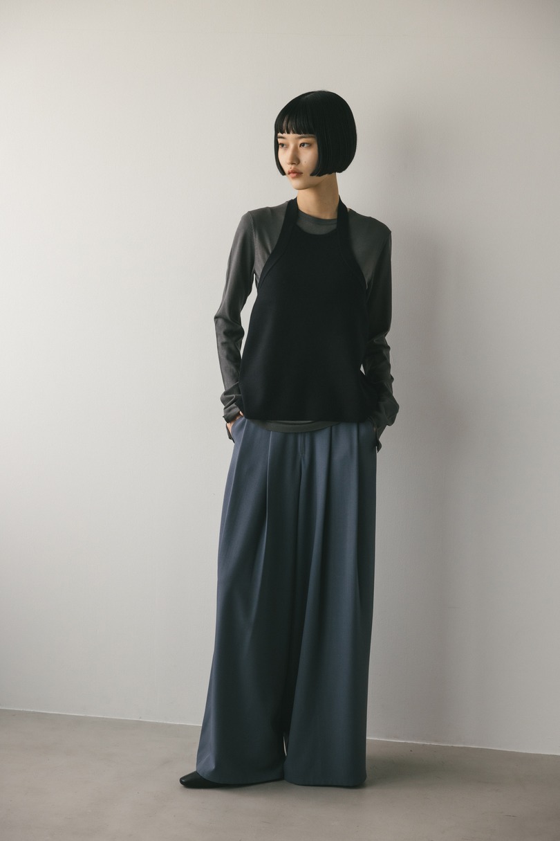 ホルターネックニットビスチェ 詳細画像 BLK 2