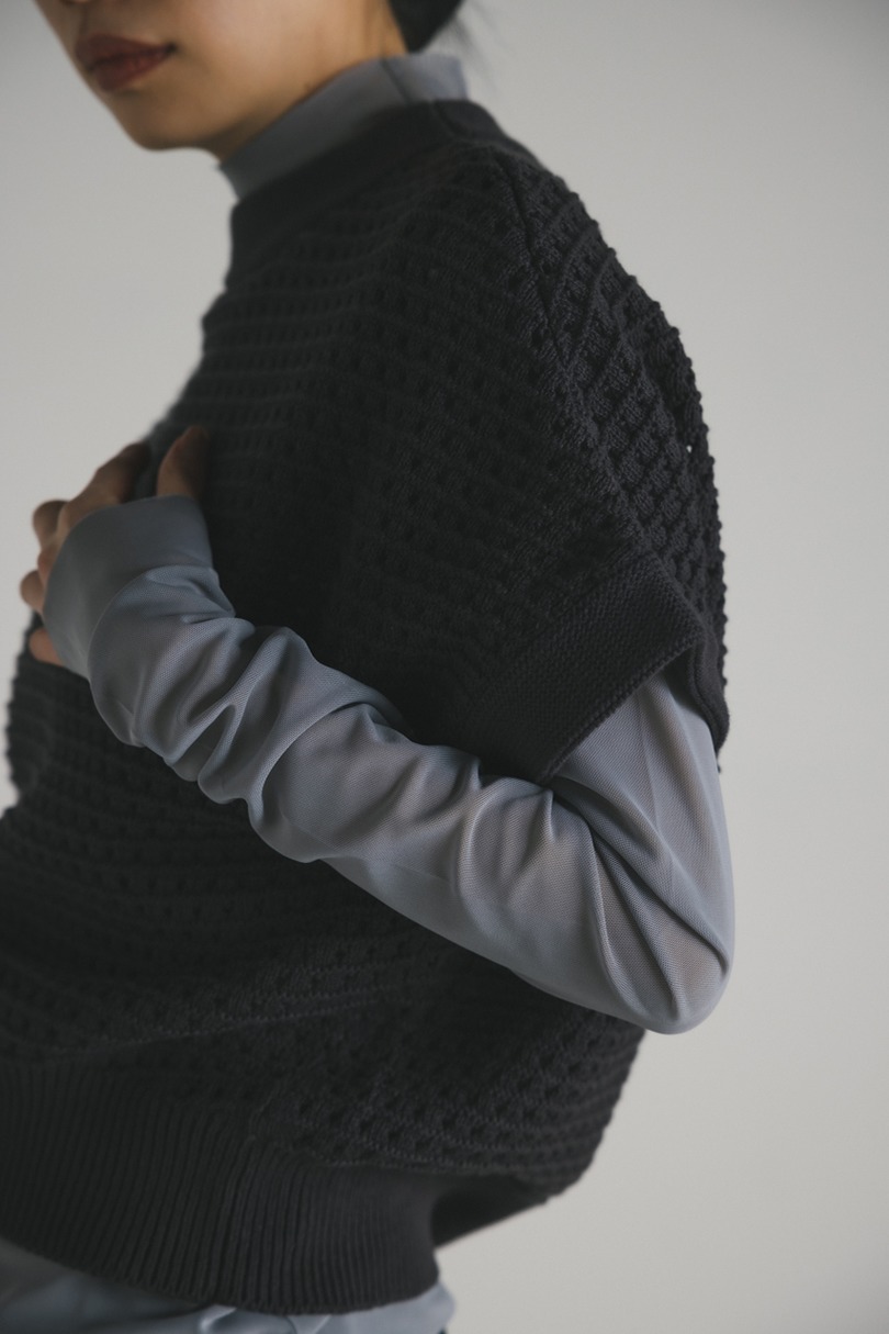 コットンクロシェニット 詳細画像 C.GRY 6