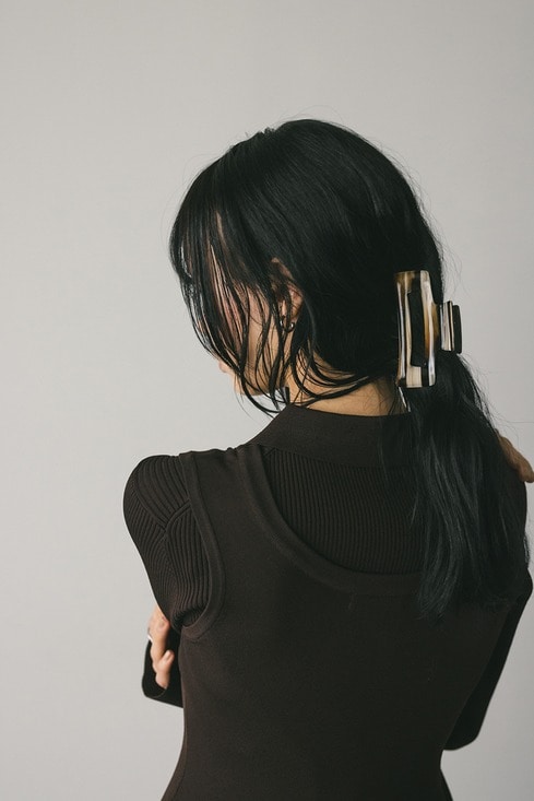 マーブルスクエアヘアクリップ｜STYLEMIXER（スタイルミキサー