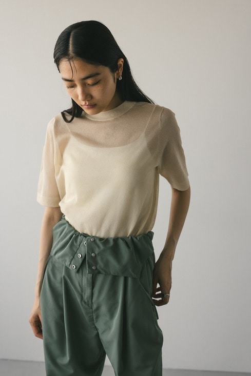 ジップニット 新色カラー：ベージュ、ラベンダー | PROPORTION