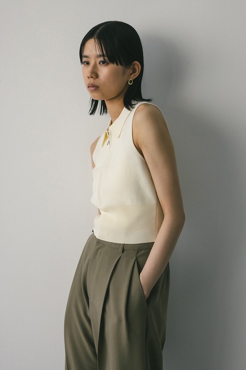 NKNIT 23SS ニットポロ ベージュ - メルカリ