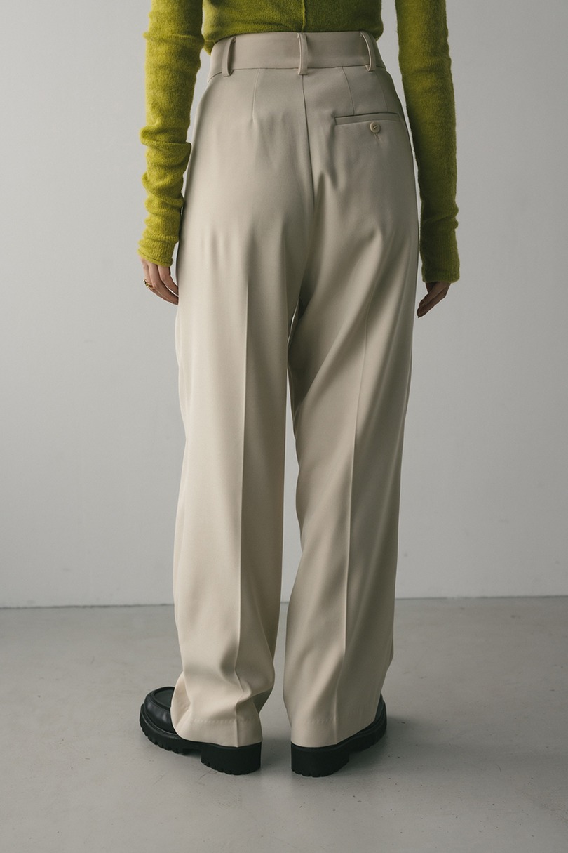 【WEB限定】ベーシックツータックパンツロング　 詳細画像 IVOY 3