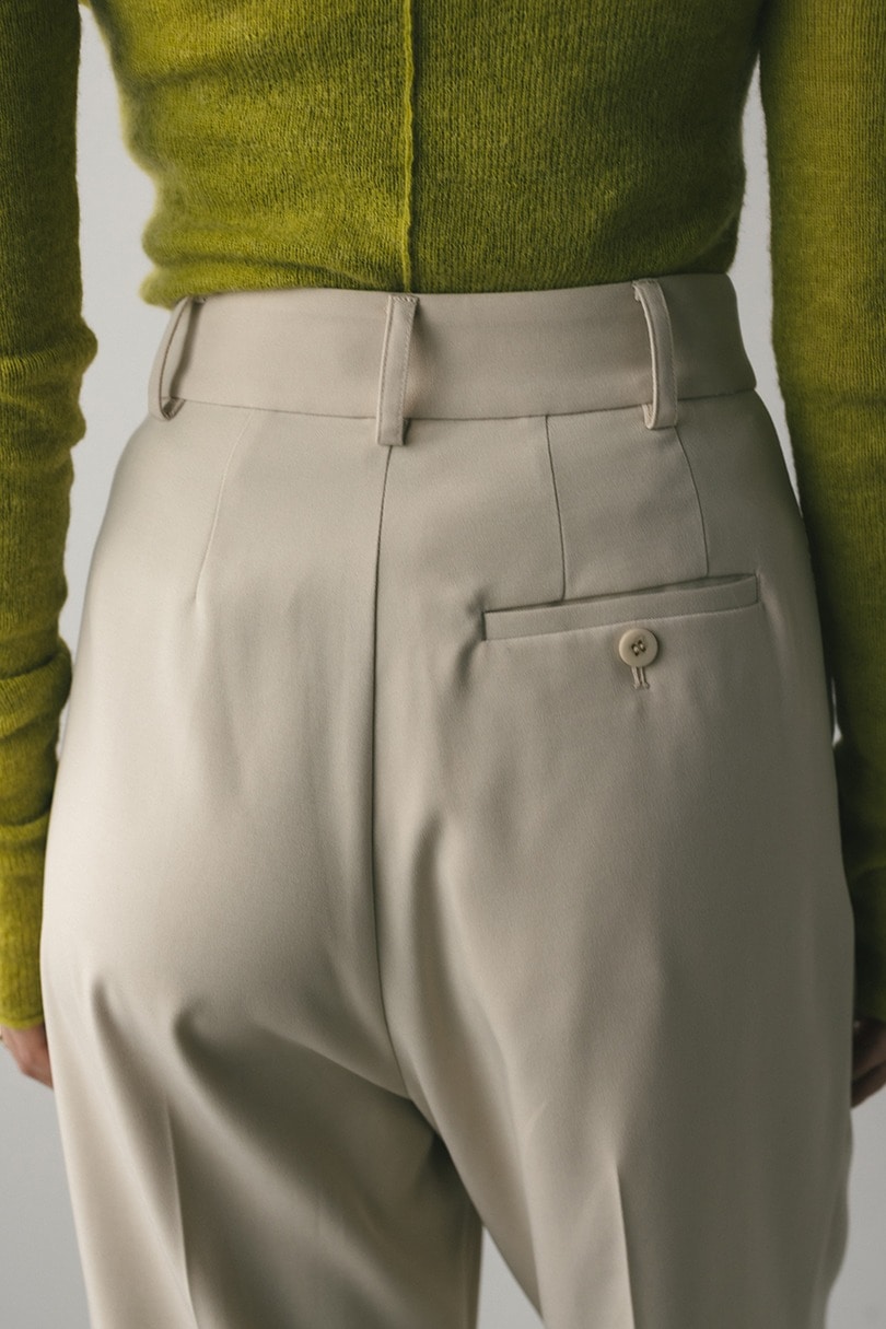 【WEB限定】ベーシックツータックパンツロング　 詳細画像 IVOY 7