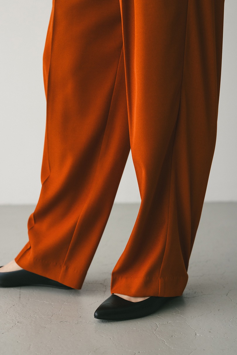 【WEB限定】ベーシックツータックパンツロング　 詳細画像 ORG 4