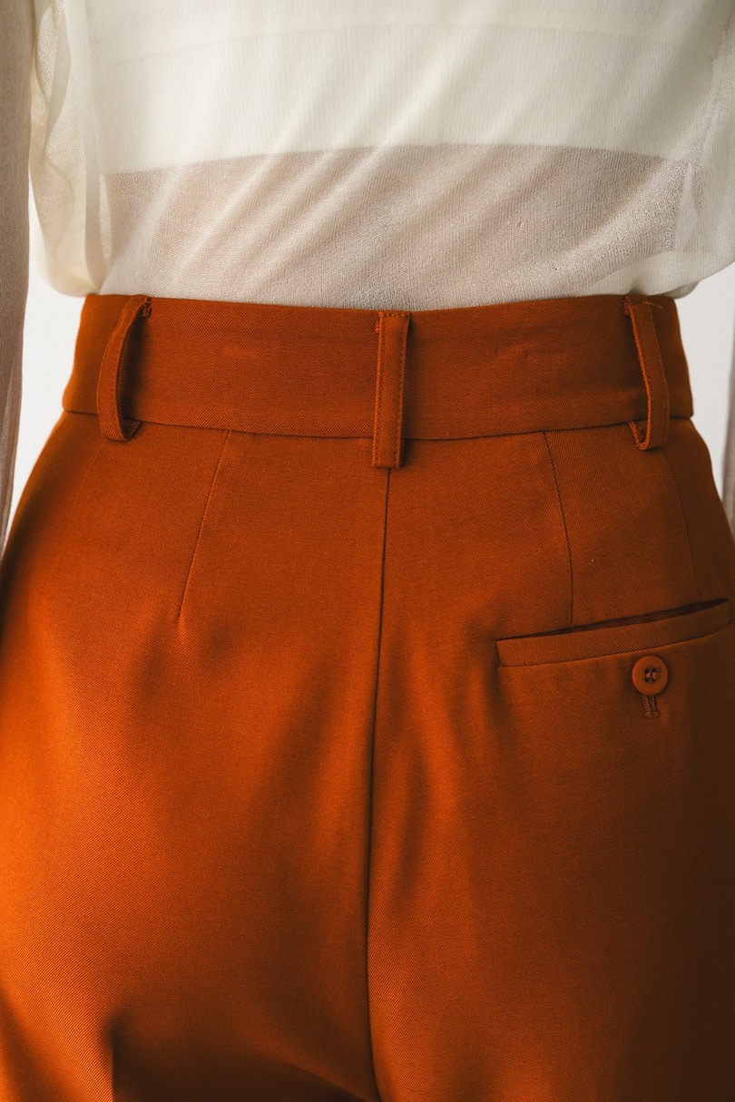 【WEB限定】ベーシックツータックパンツロング　 詳細画像 ORG 6