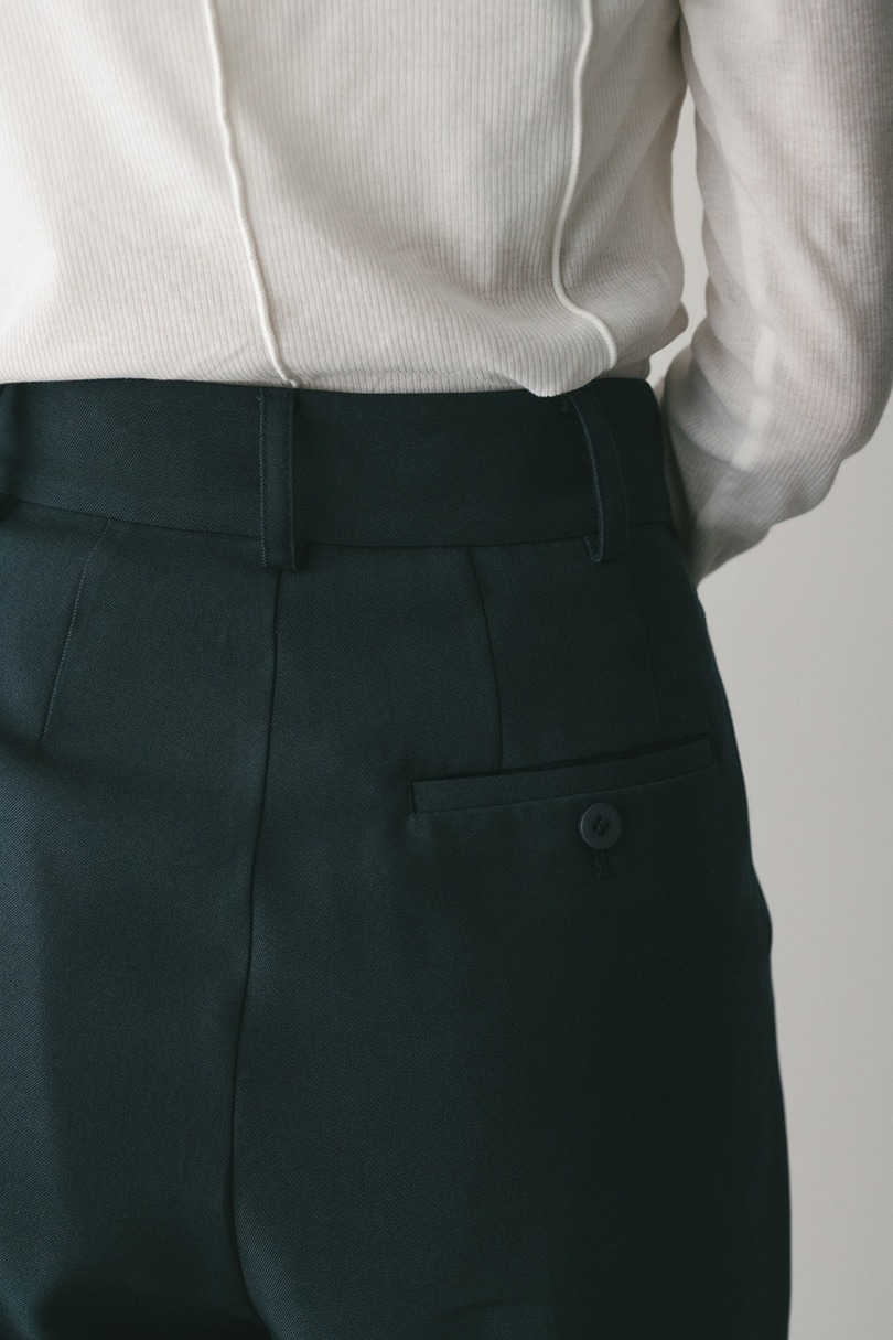 【WEB限定】ベーシックツータックパンツロング　 詳細画像 D/GRY 8