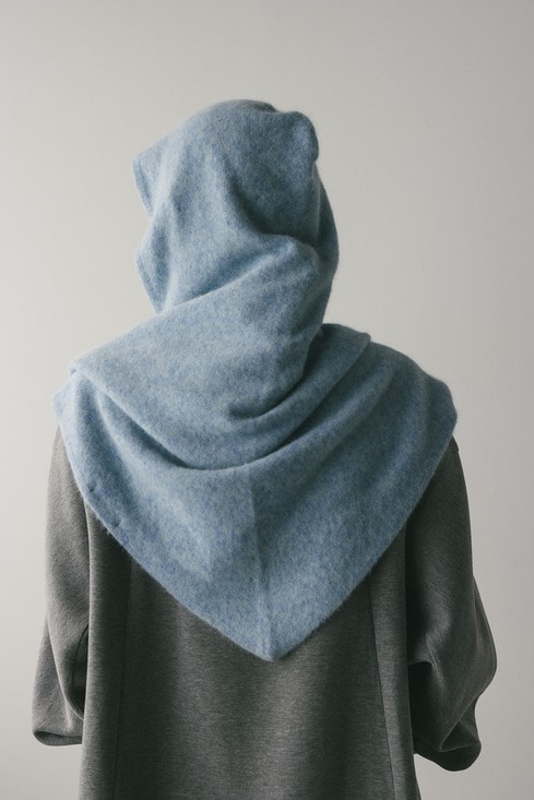 アンゴラミックスフーディースカーフ｜STYLEMIXER（スタイル