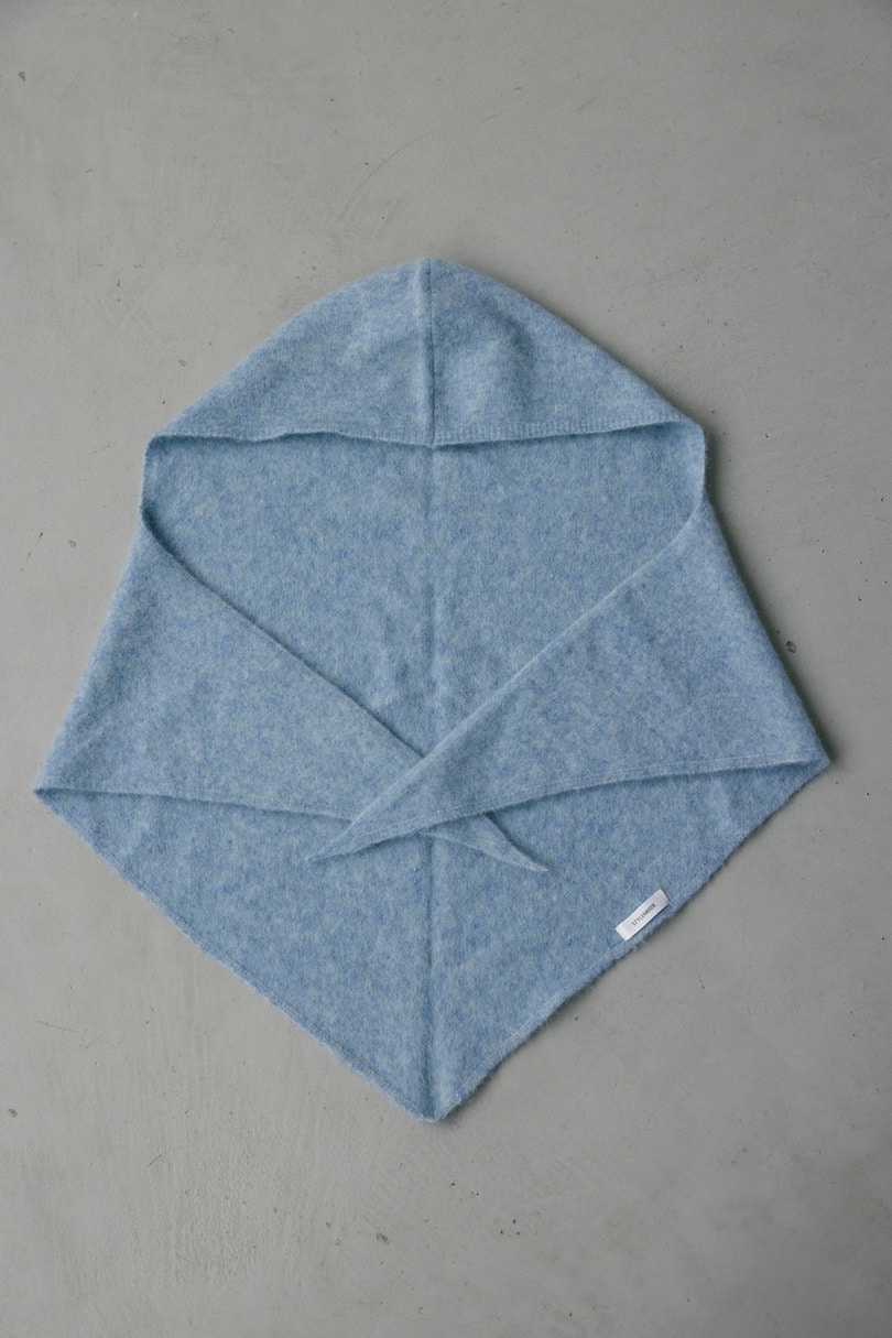 アンゴラミックスフーディースカーフ 詳細画像 BLU 5