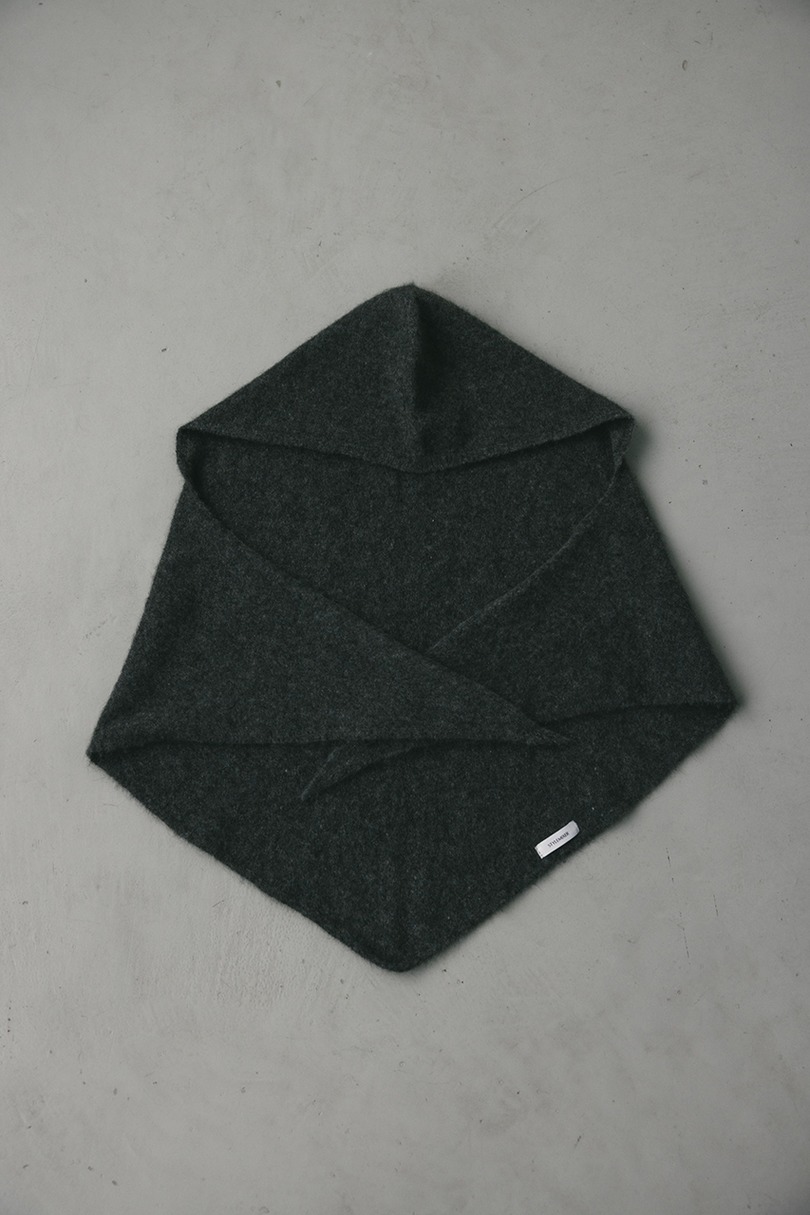 アンゴラミックスフーディースカーフ 詳細画像 GRY 6