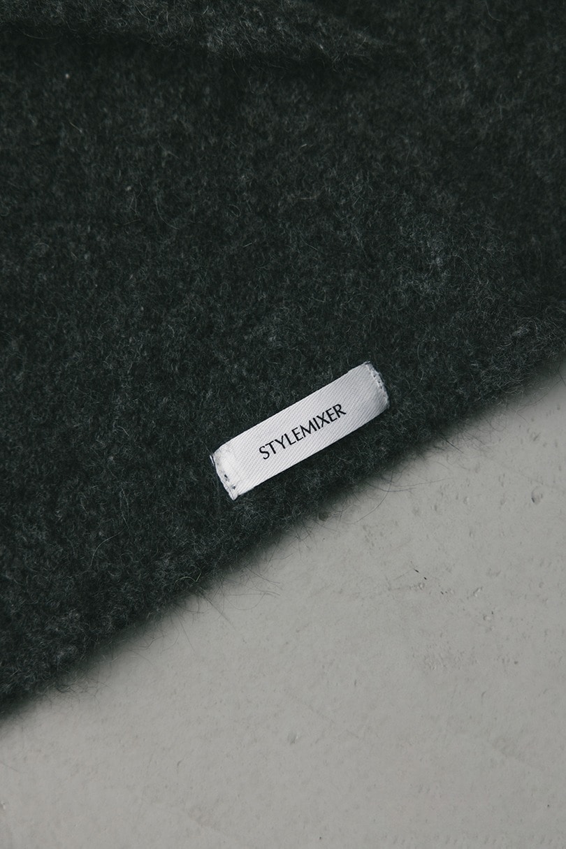 アンゴラミックスフーディースカーフ 詳細画像 GRY 9