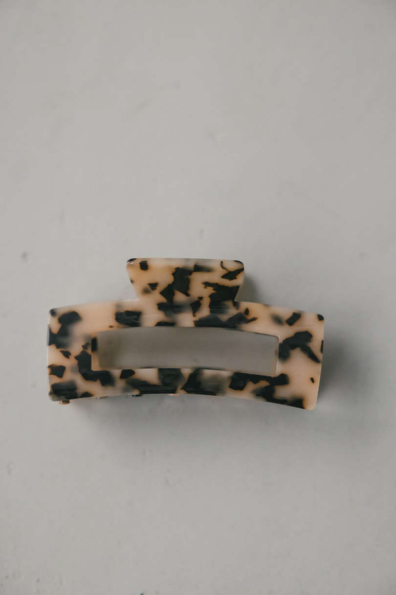 マーブルスクエアヘアクリップ 詳細画像 BEG 4