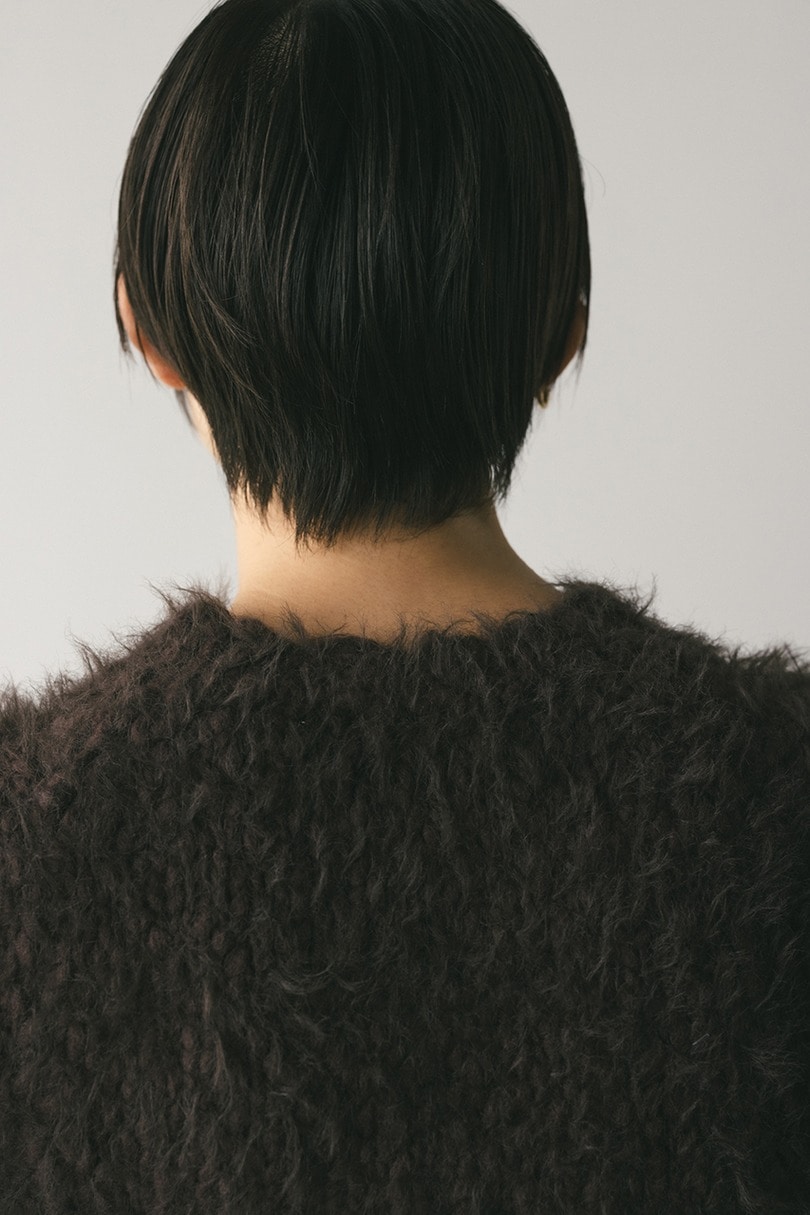 パワショルスラブシャギーニット 詳細画像 BRN 9