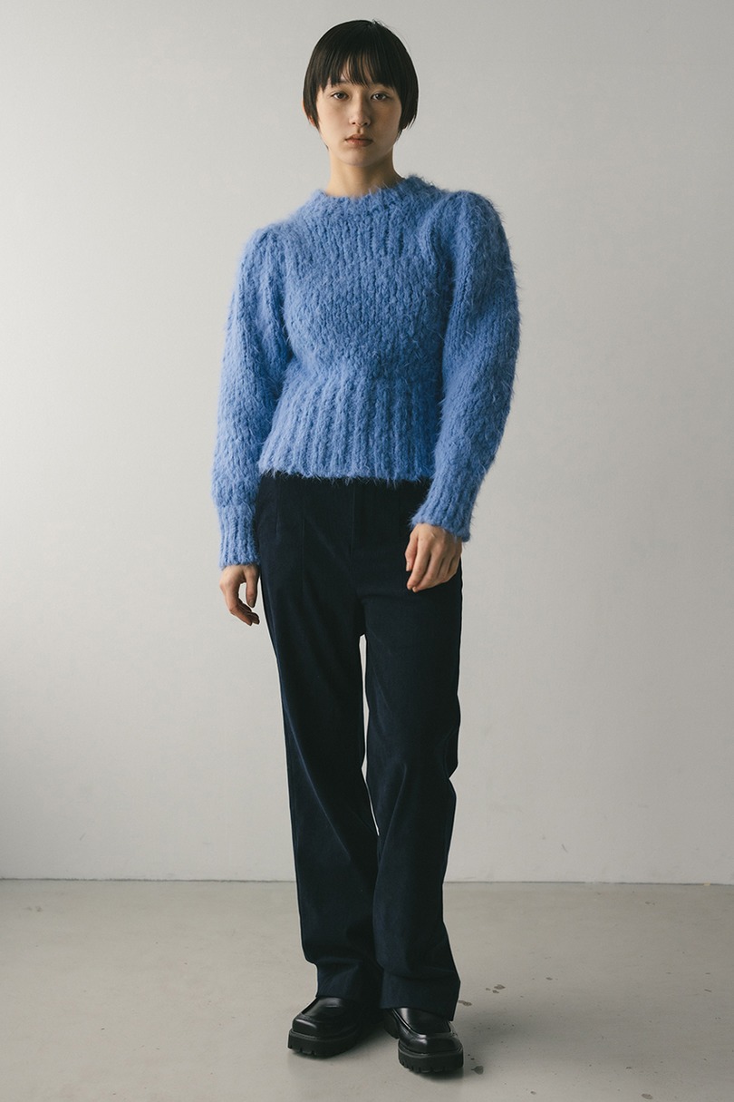 パワショルスラブシャギーニット 詳細画像 BLU 3
