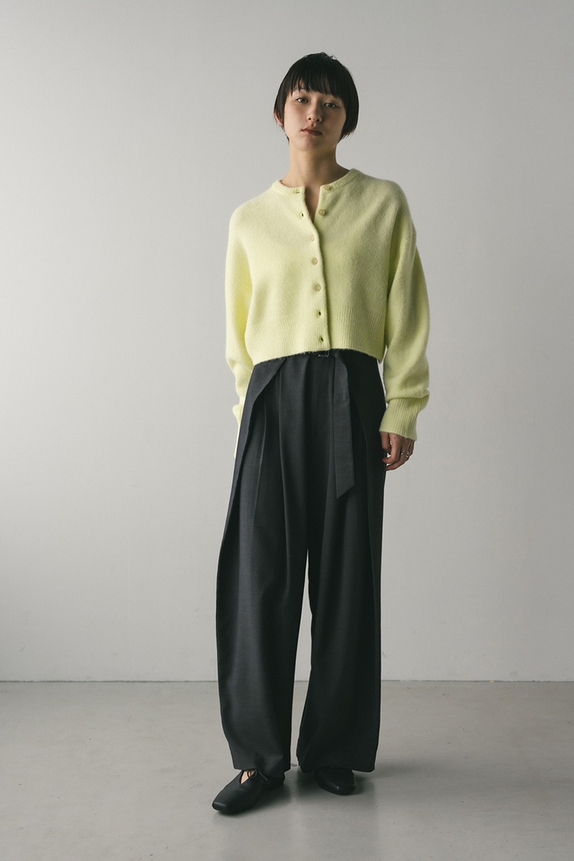 クロップドニットカーディガン 詳細画像 LIME 3
