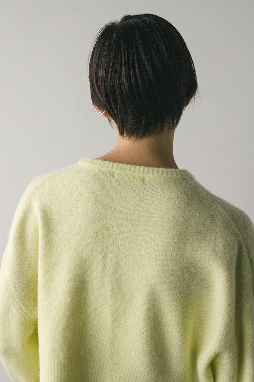 クロップドニットカーディガン 詳細画像 LIME 9