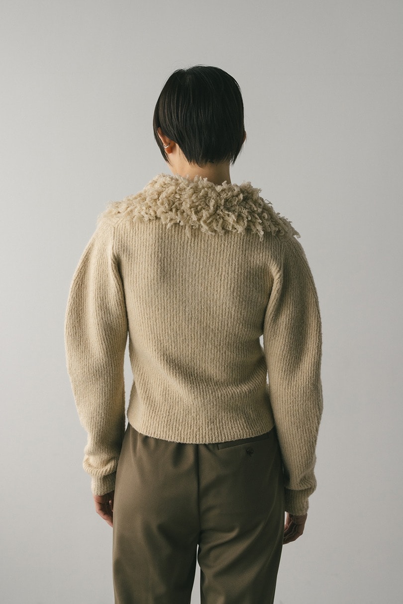 ループカラーニットトップ 詳細画像 IVOY 8