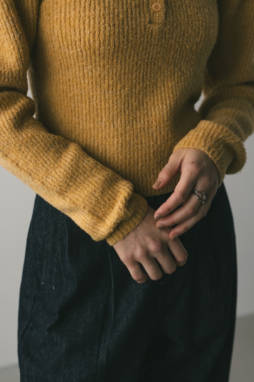 ループカラーニットトップ 詳細画像 ORG 6