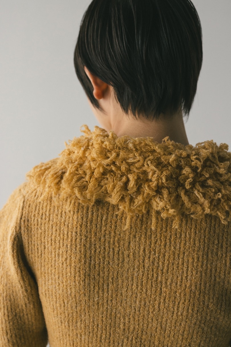 ループカラーニットトップ 詳細画像 ORG 8