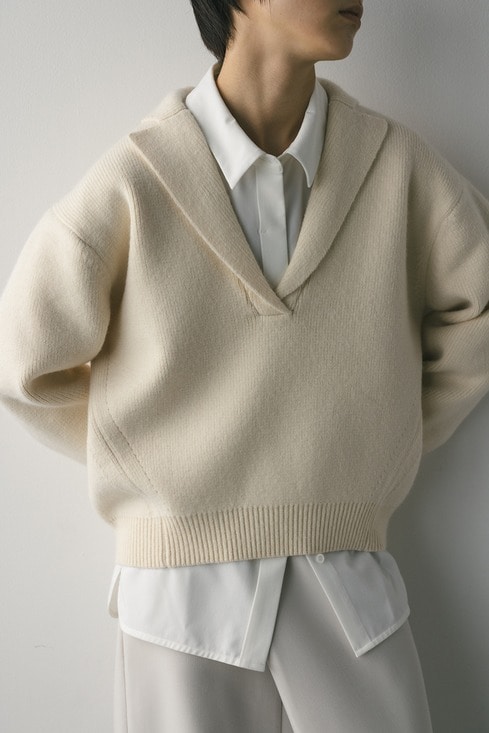 テーラーカラーニットトップ｜STYLEMIXER（スタイルミキサー）公式通販