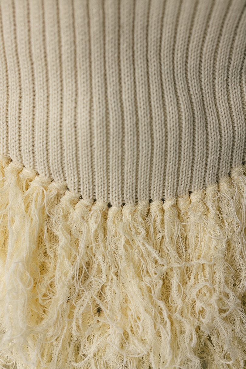 チュールフリンジペプラムニット 詳細画像 IVOY 11