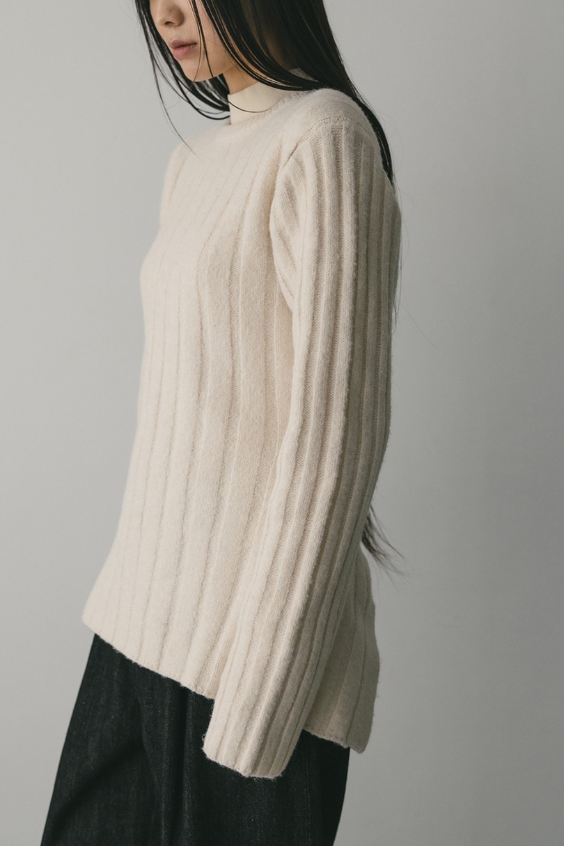 バックリボンリブニット 詳細画像 WHT 5