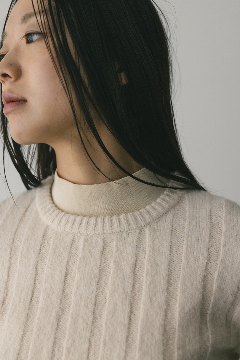 バックリボンリブニット 詳細画像 WHT 7