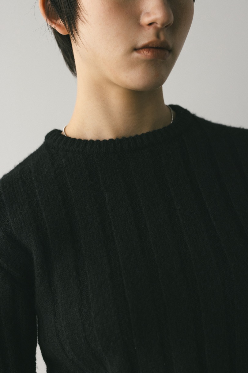 バックリボンリブニット 詳細画像 BLK 5