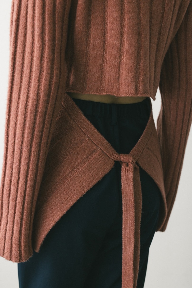 バックリボンリブニット 詳細画像 PNK 10