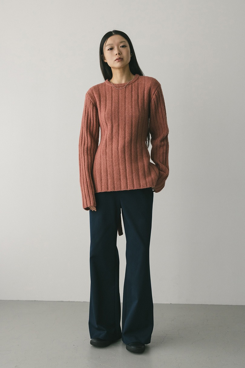 バックリボンリブニット 詳細画像 PNK 2