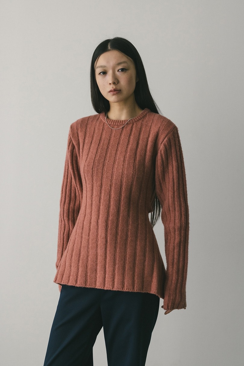 バックリボンリブニット 詳細画像 PNK 3