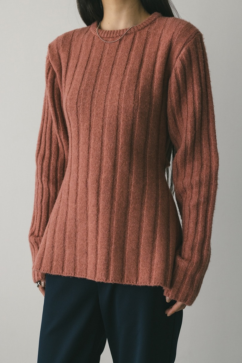 バックリボンリブニット 詳細画像 PNK 4