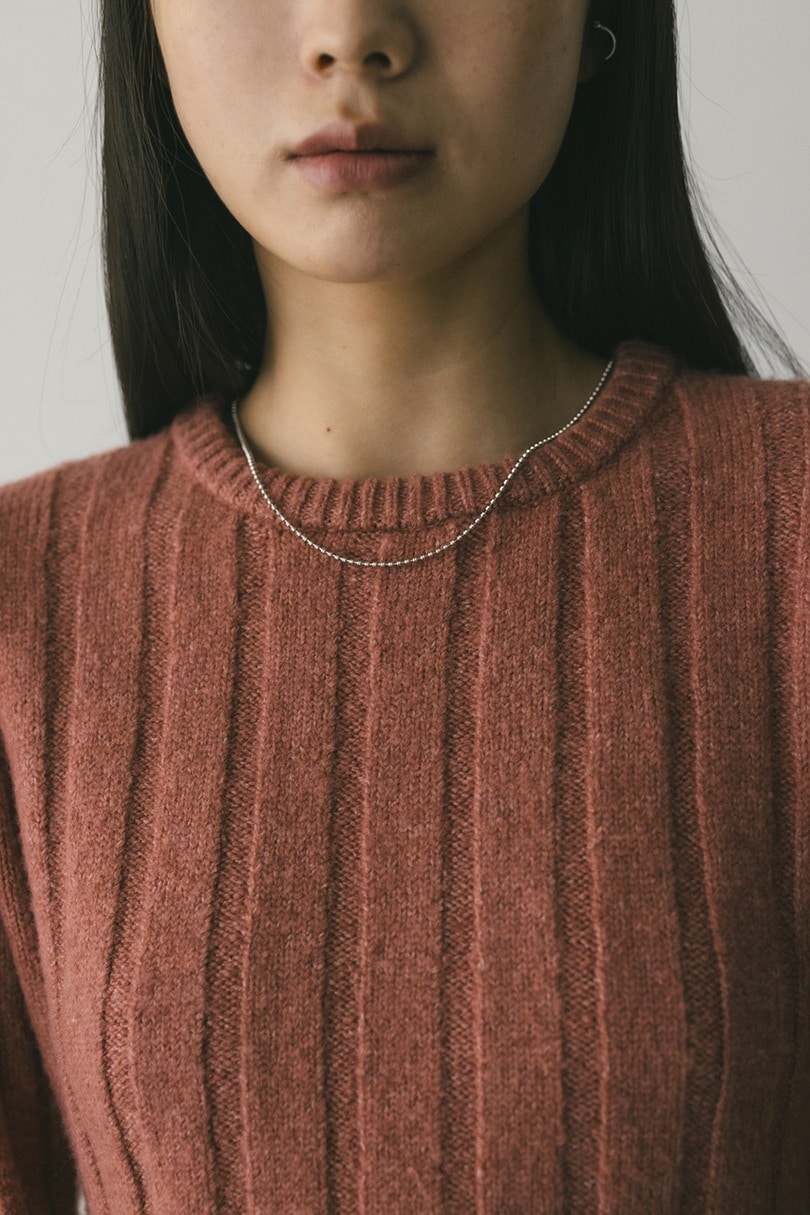 バックリボンリブニット 詳細画像 PNK 5