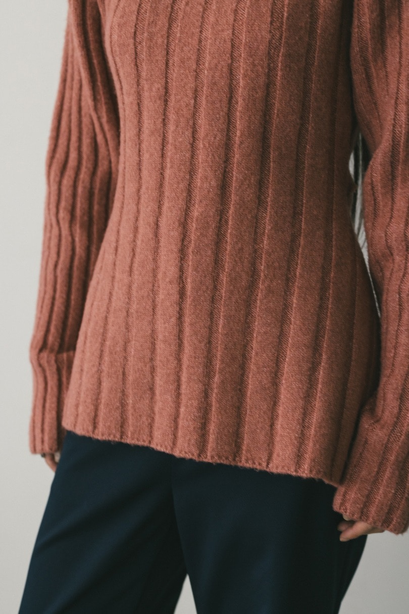 バックリボンリブニット 詳細画像 PNK 6