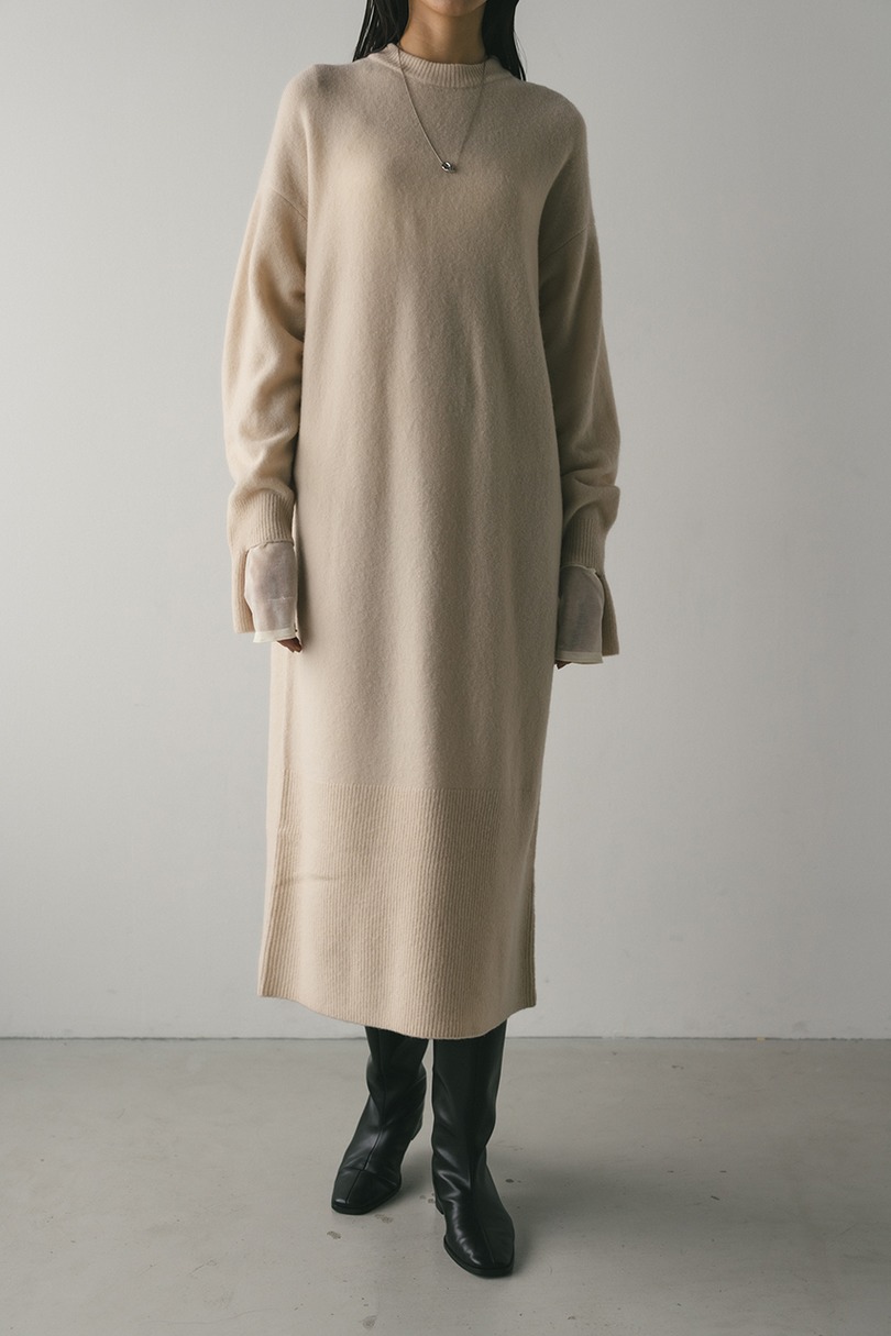 ルーズウールニットワンピース 詳細画像 IVOY 3