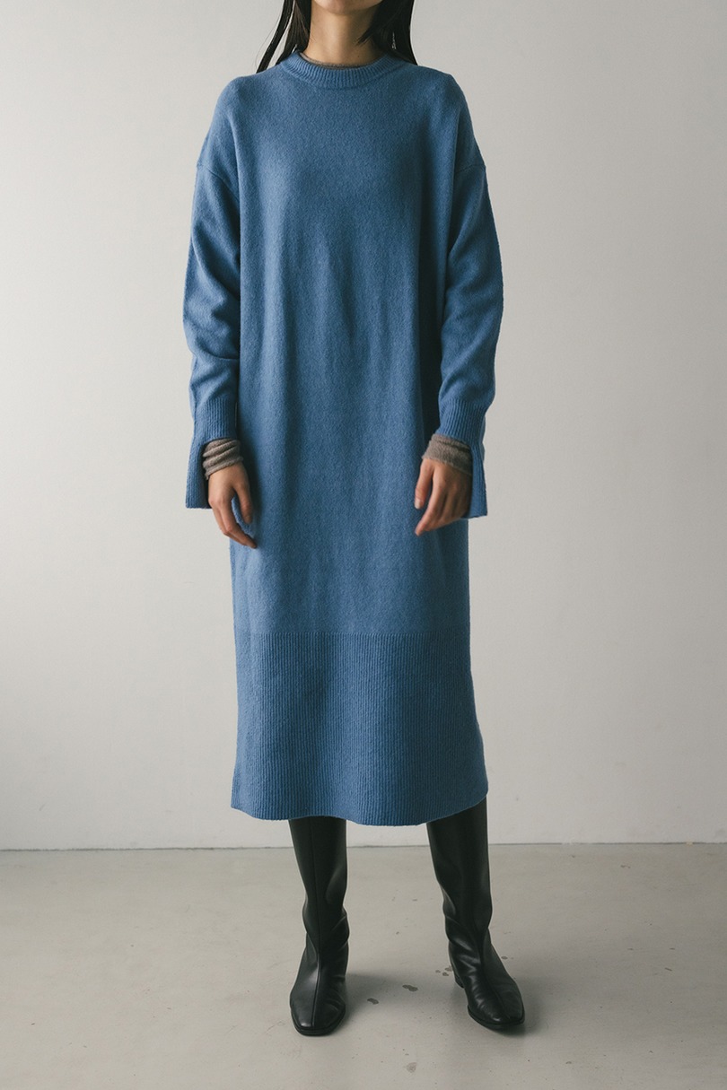 ルーズウールニットワンピース 詳細画像 BLU 3