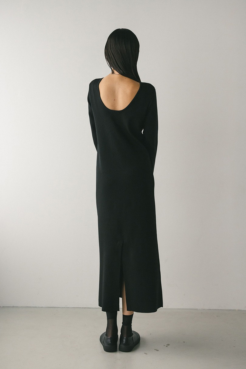 2ピースバルーンペプラムニットワンピース 詳細画像 BLK 13