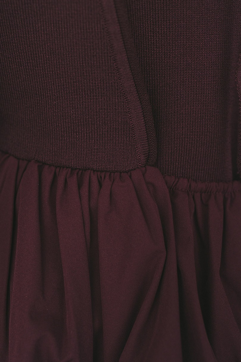 2ピースバルーンペプラムニットワンピース 詳細画像 BRD 15