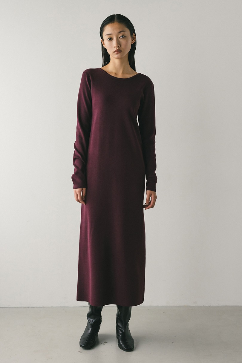 2ピースバルーンペプラムニットワンピース 詳細画像 BRD 5