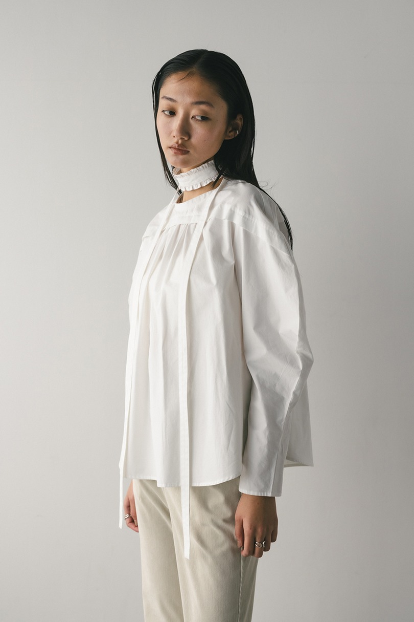 フリルチョーカーセットブラウス 詳細画像 WHT 5