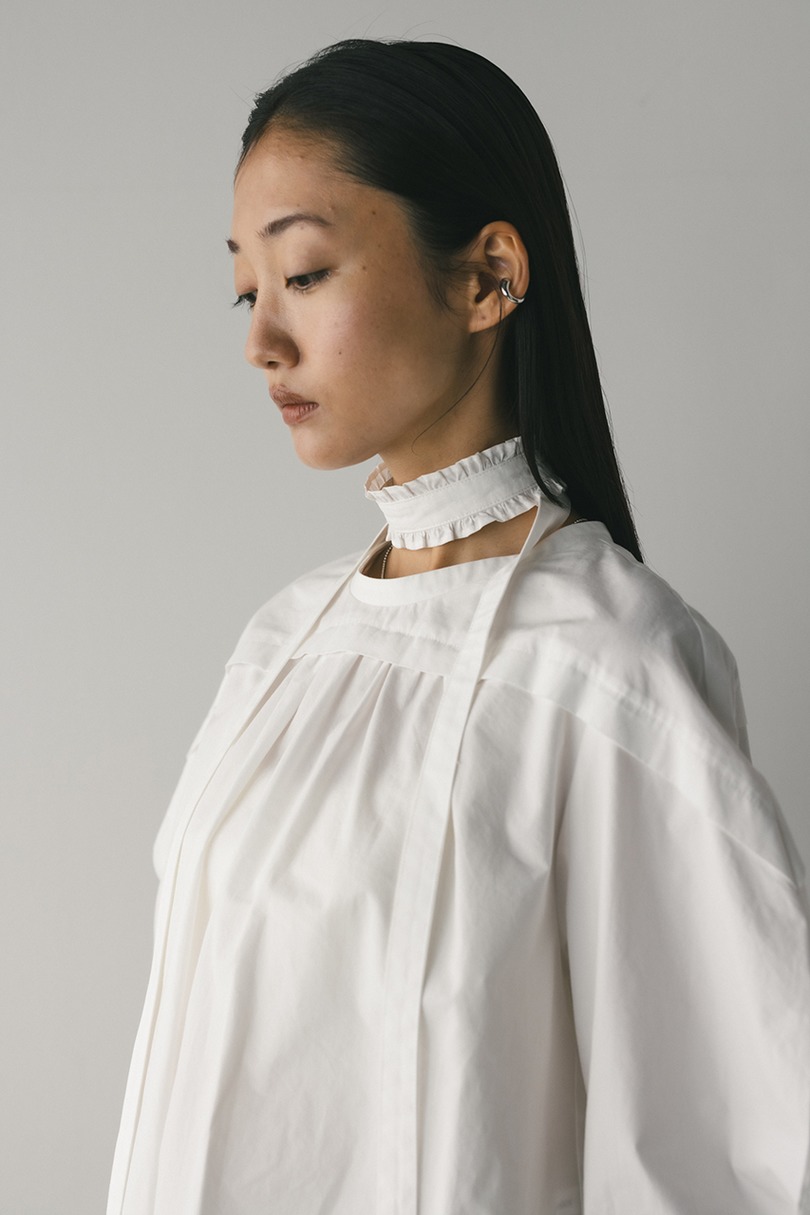フリルチョーカーセットブラウス 詳細画像 WHT 7