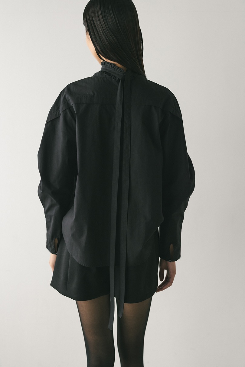 フリルチョーカーセットブラウス 詳細画像 BLK 7