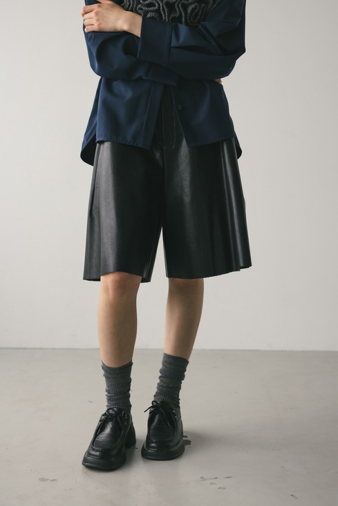 フェイクレザーハーフパンツ｜STYLEMIXER（スタイルミキサー