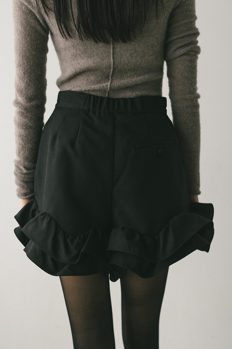 フリルヘムショートパンツ 詳細画像 BLK 9