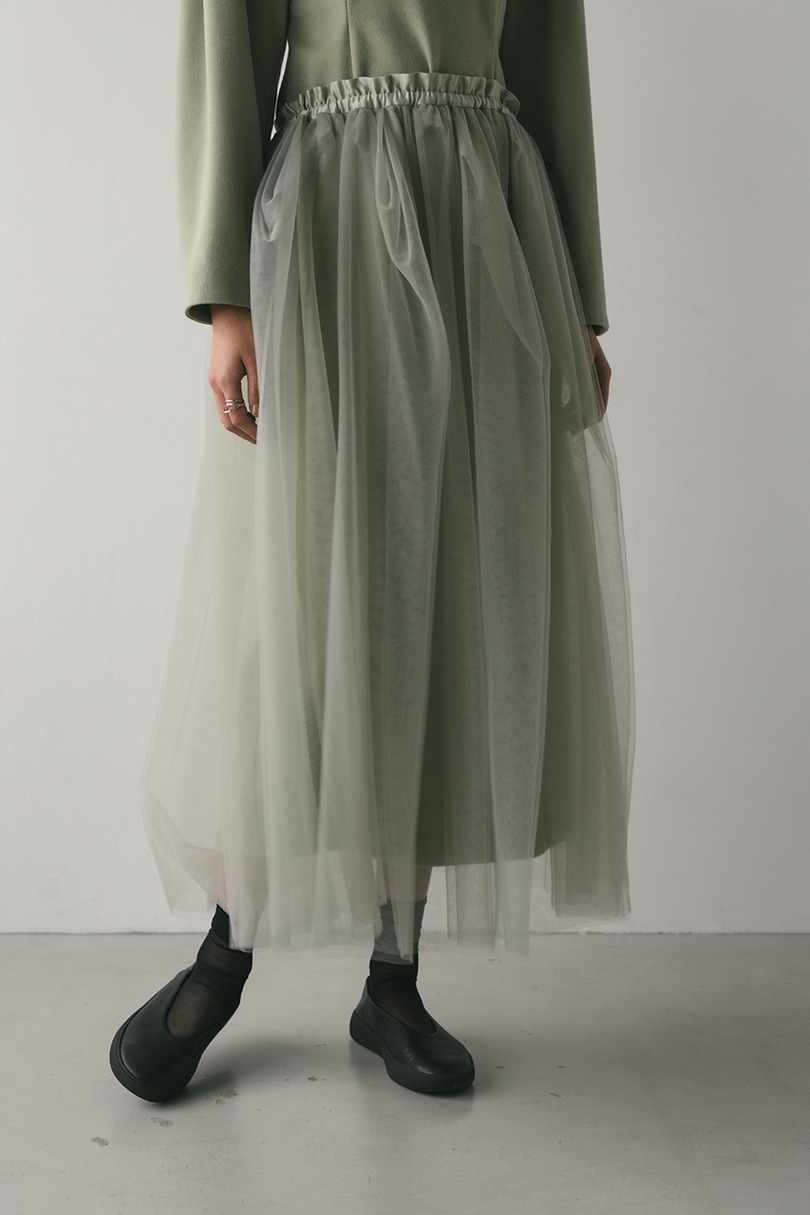 チュールレイヤードスカート 詳細画像 MINT 3