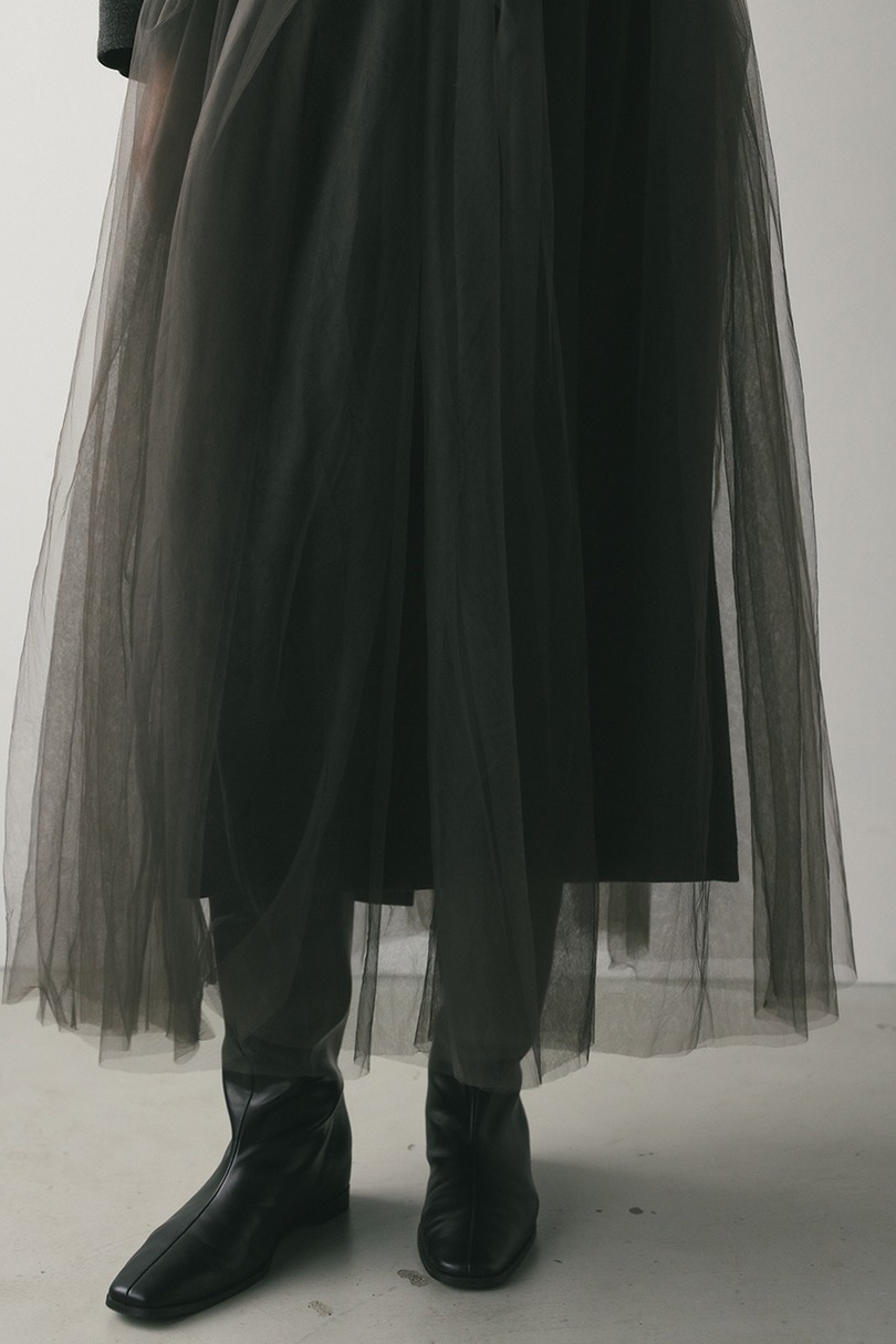 チュールレイヤードスカート 詳細画像 GRY 7