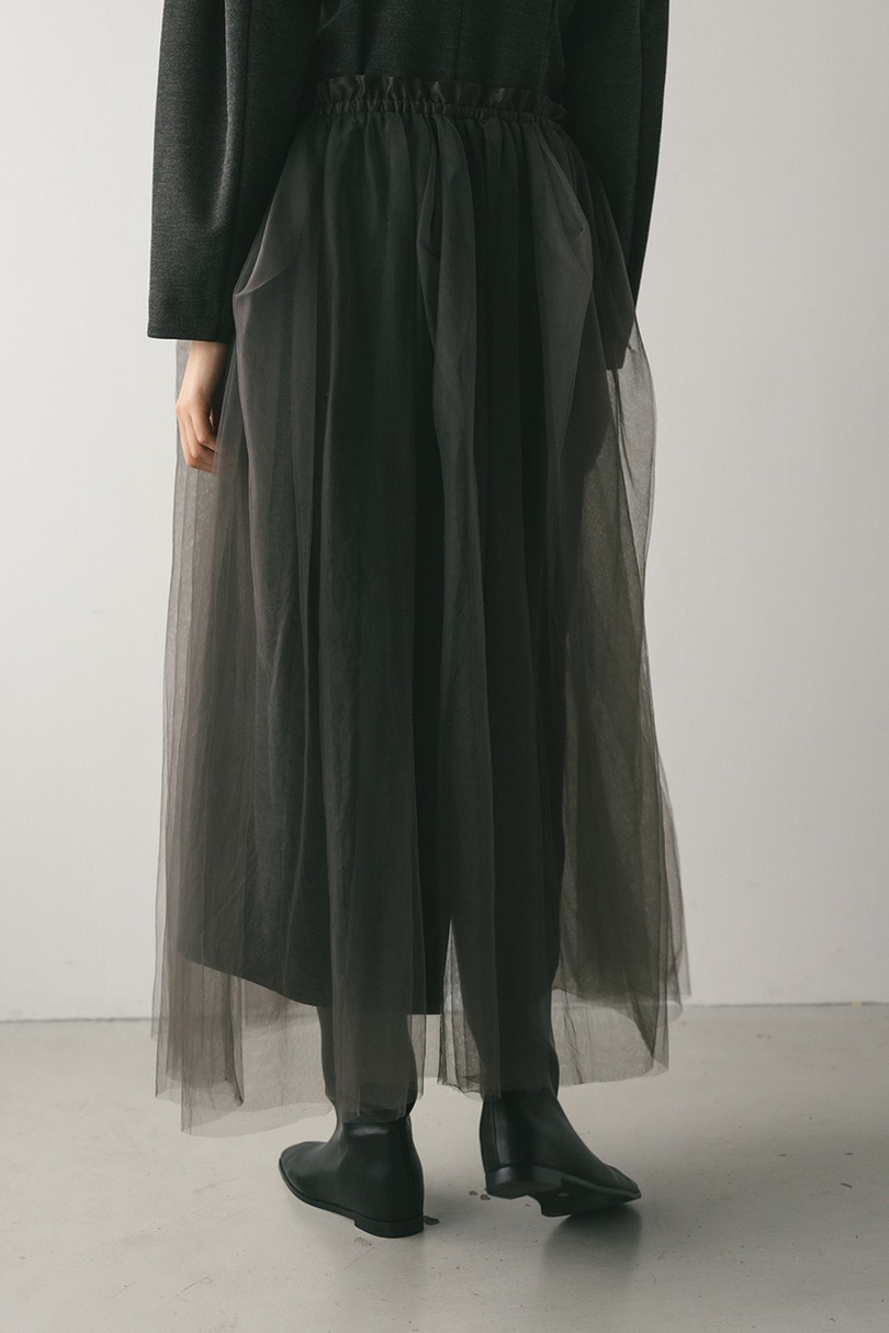 チュールレイヤードスカート 詳細画像 GRY 8