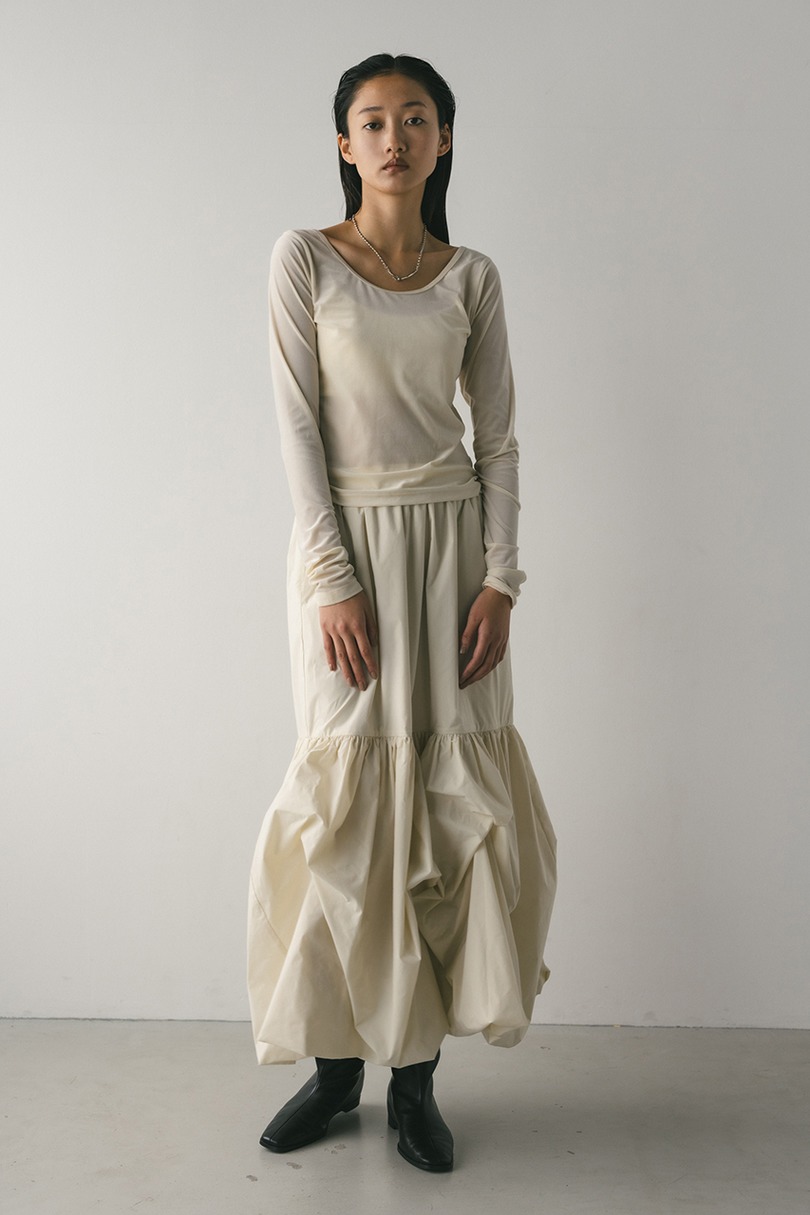 ヘムタックバルーンスカート 詳細画像 WHT 3