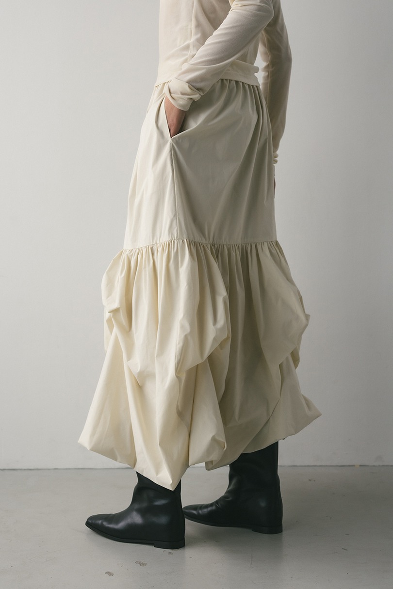 ヘムタックバルーンスカート 詳細画像 WHT 5
