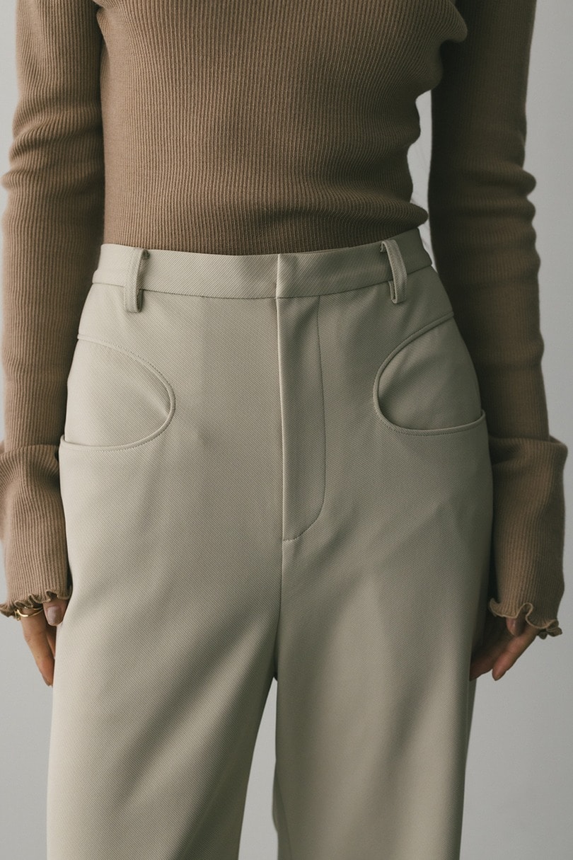 ジャージーセミフレアパンツ 詳細画像 IVOY 4